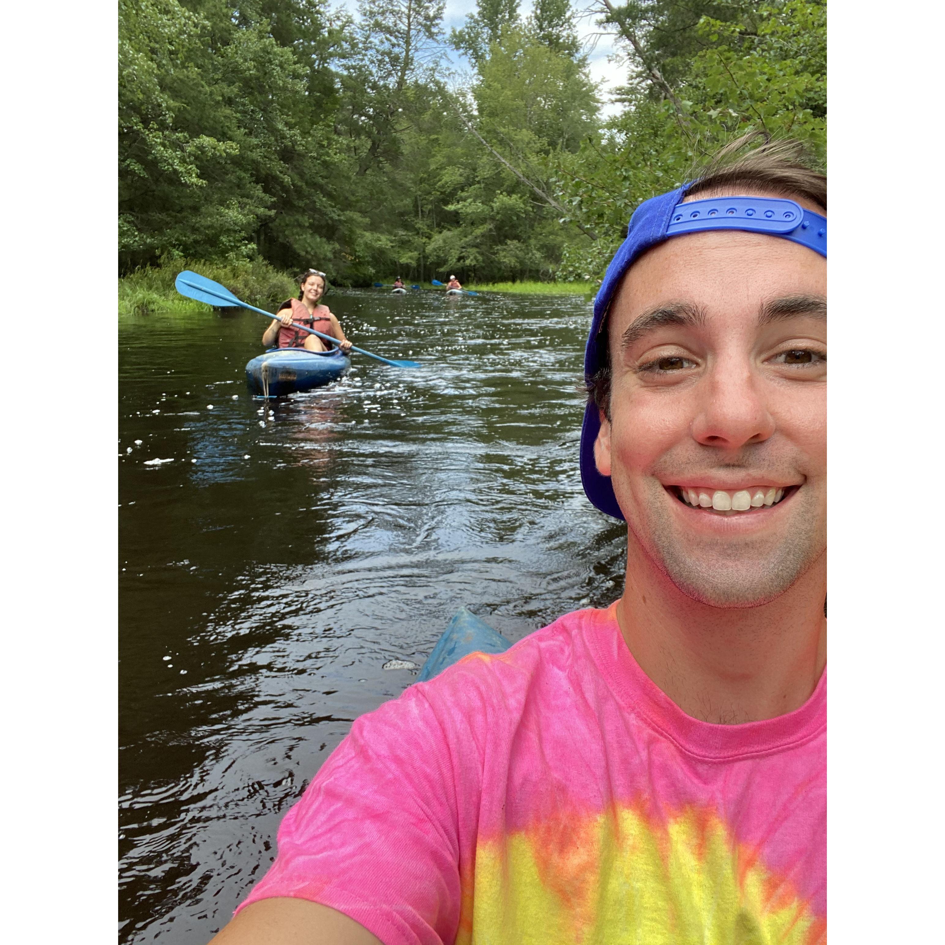 Nicole's first time kayaking