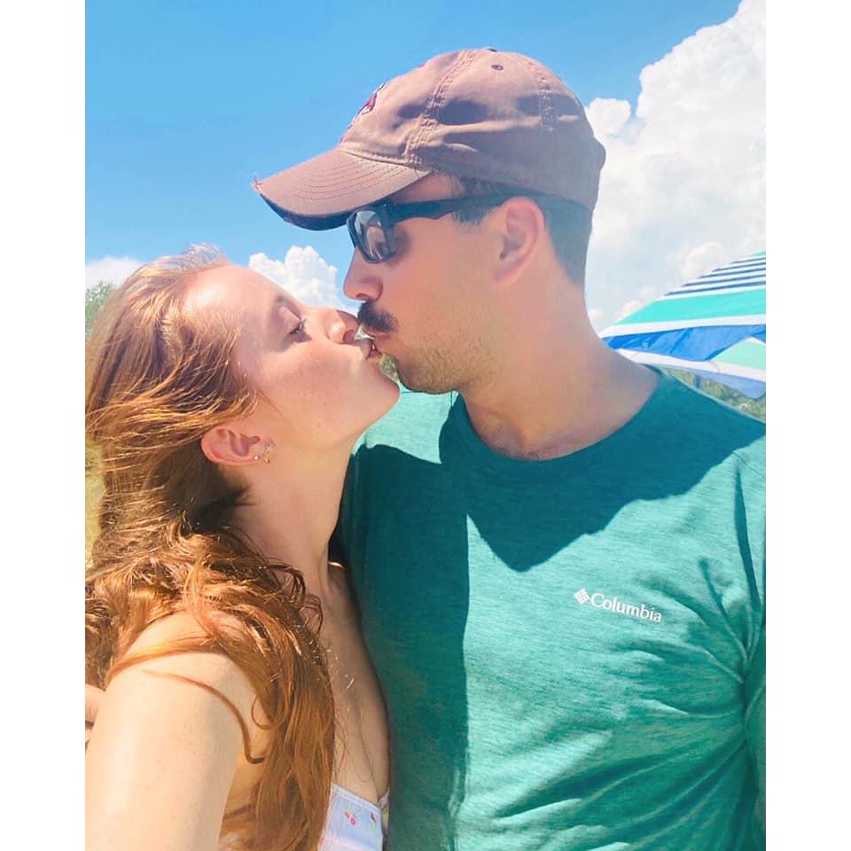 Enjoying the beaches of Destin, FL while Dan was stationed there for EOD school, 2020