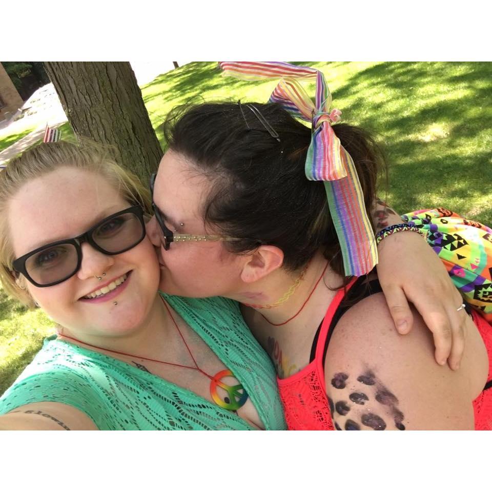 This picture is from the first time we went to the gay pride festival together!