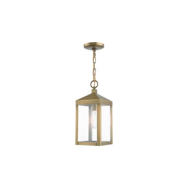 Livex Lighting Nyack 1 - Light Pendant in Antique Brass