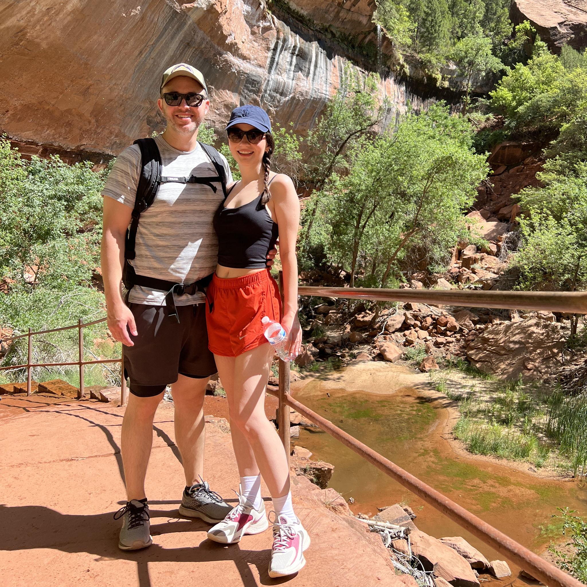 We spent the day hiking in Zion National Park. Sean carried the backpack and Ionela carried the laughs.
