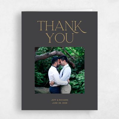 Multi-Colored Wedding Thank You - Hazeldale Photo