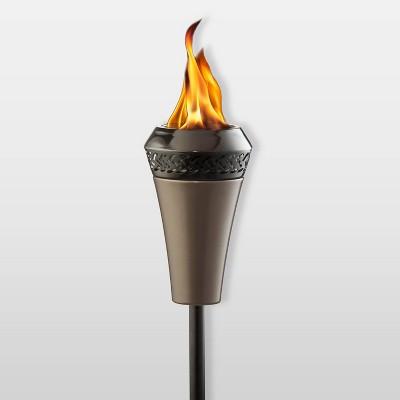 Island King Large Flame Torch Brown - TIKI
