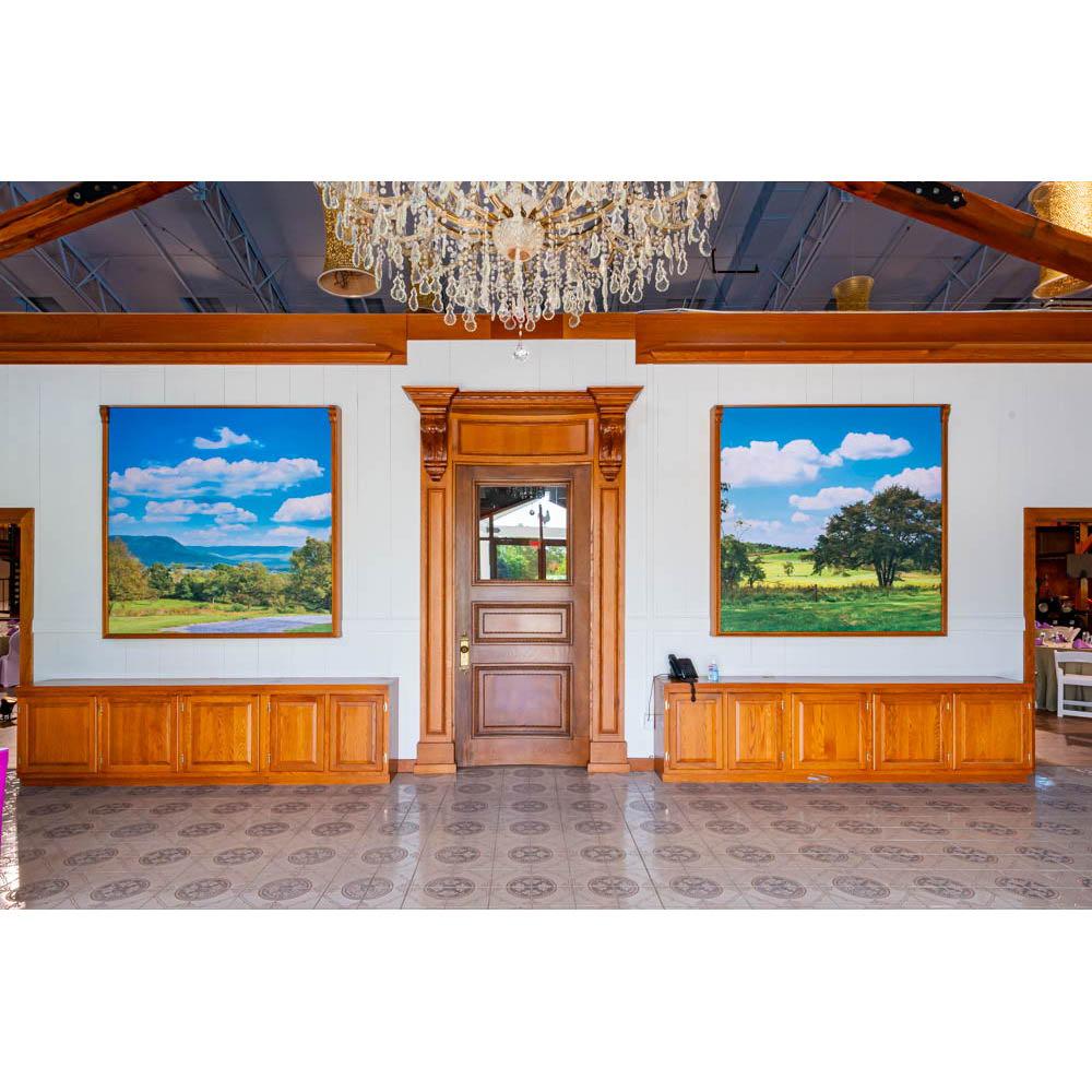 The front area of the Yellow Barn