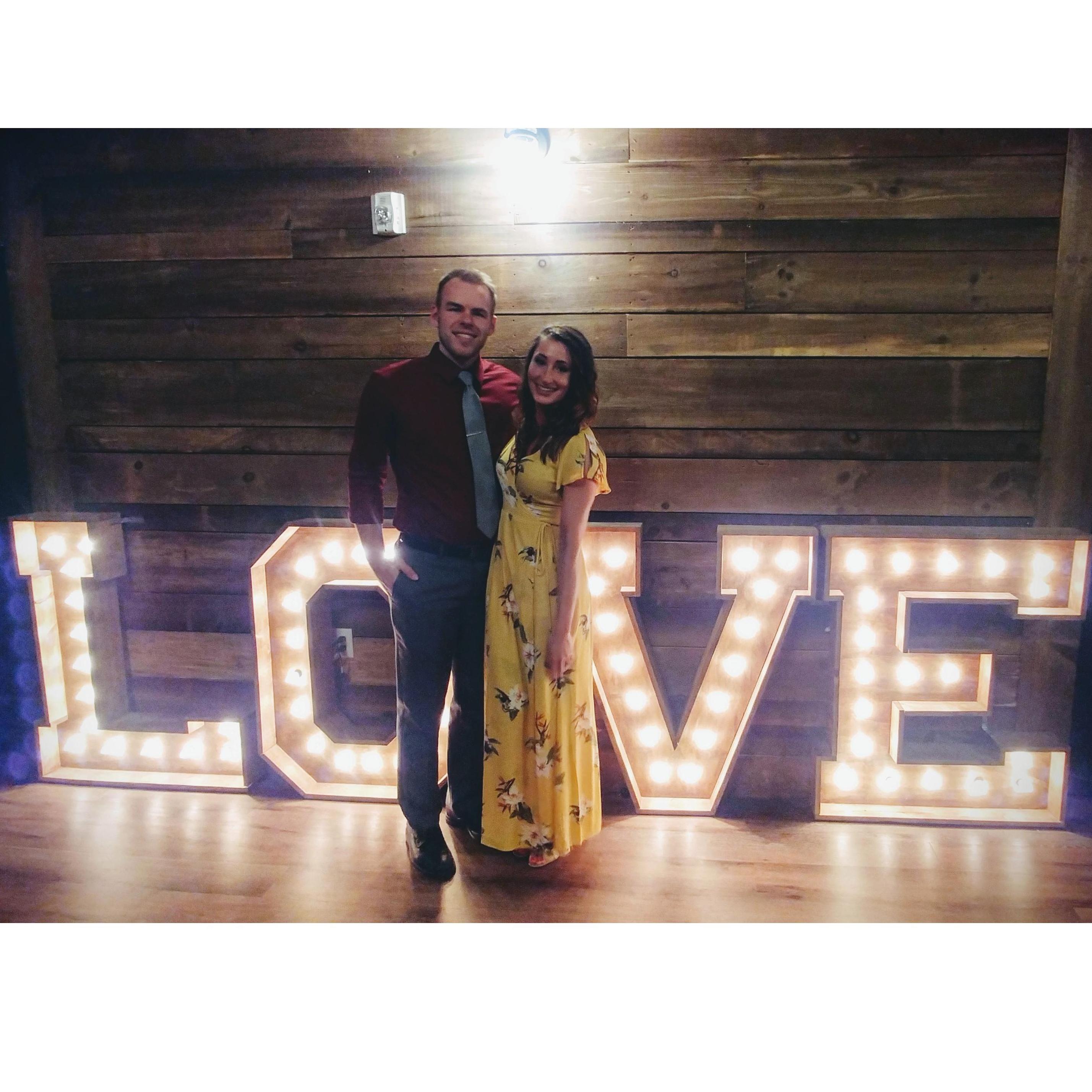 Our usher and dear friend Darren and his wife, Cate's wedding last March! Foreshadowing??