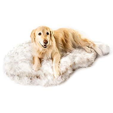 Treat A Dog Puprug Faux Fur Memory Foam Orthopedic Dog Bed, Premium Memory Foam Base, Ultra-Soft Faux Fur Cover, Modern and Attractive Design (Multiple Sizes & Styles)