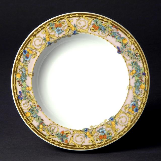 Rosenthal Meets Versace Butterfly Garden Rim Soup Bowl