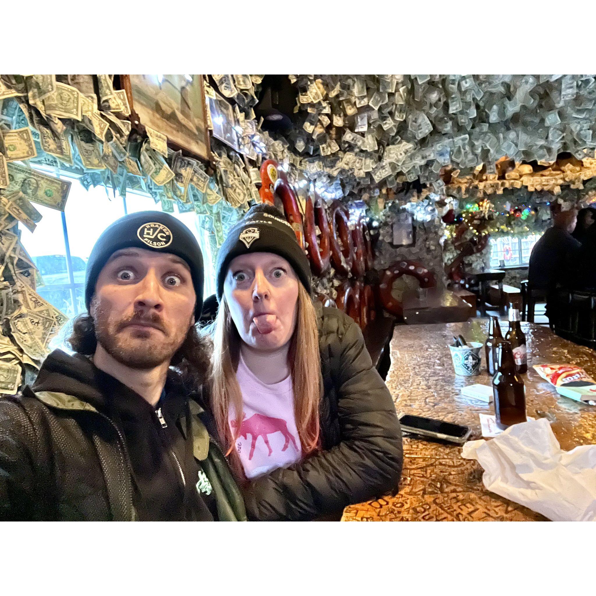 The Salty Dawg Saloon where we celebrated our engagement (2024)