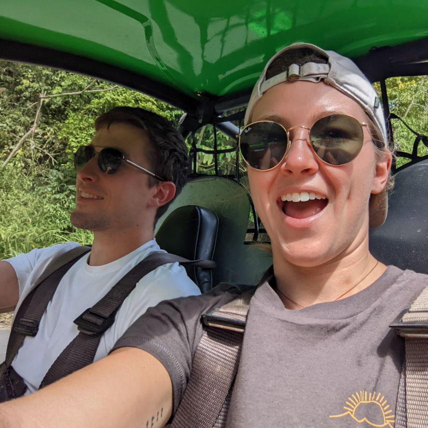 When we rented a dune buggy in St. Lucia