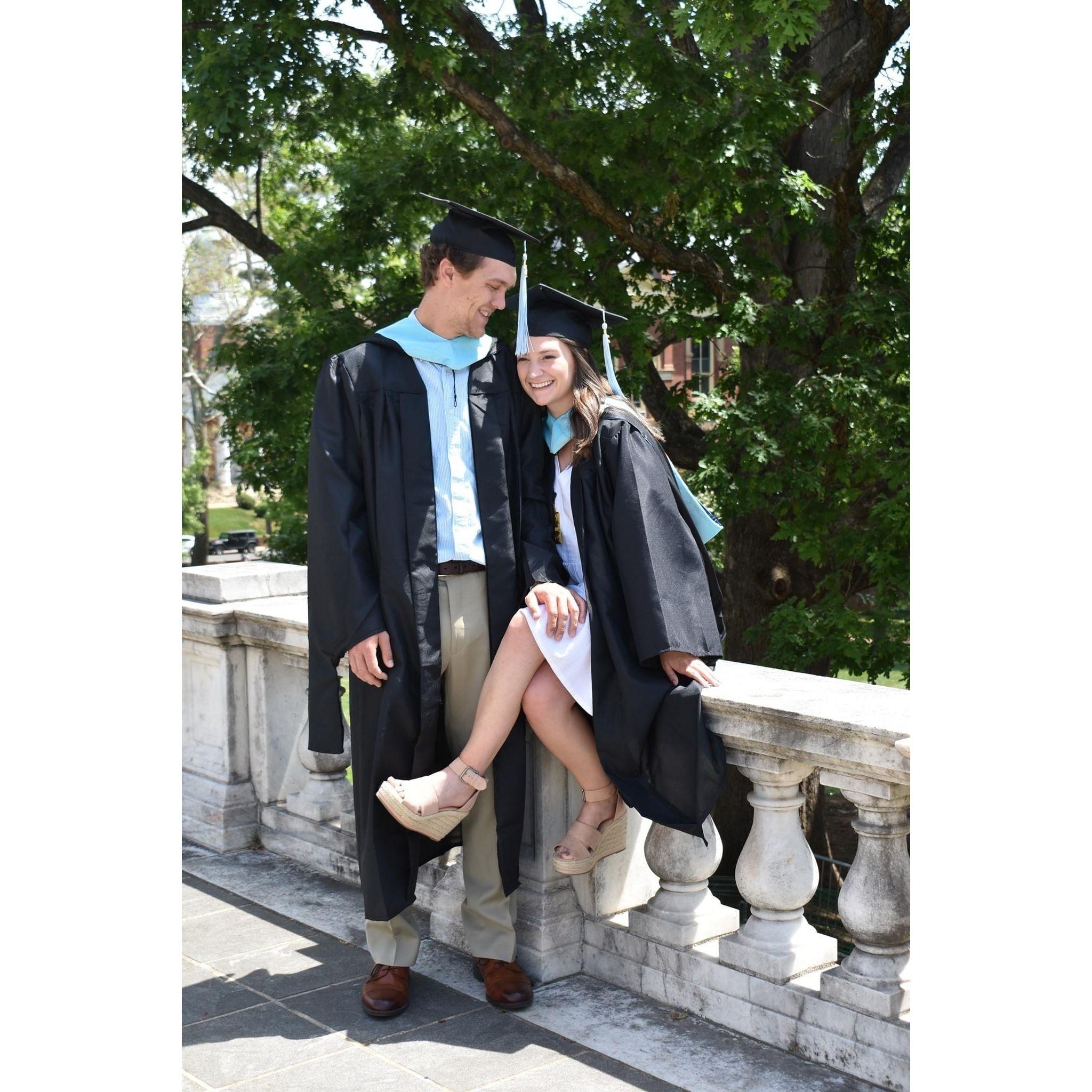 We both graduate with our Masters from UVA in 2021
