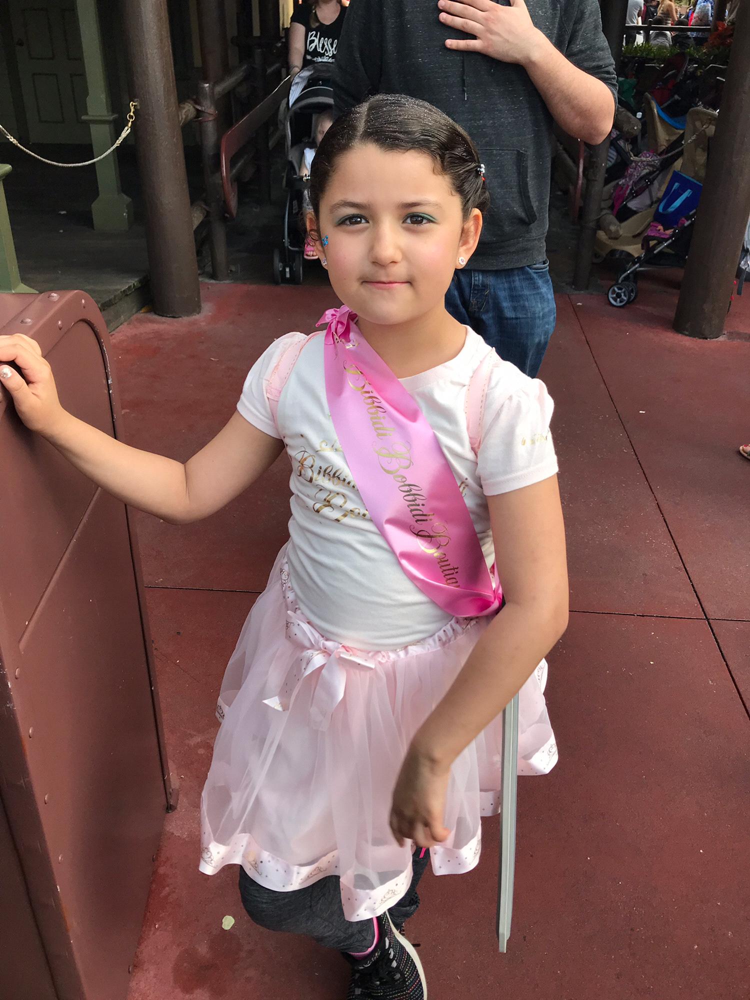Margot received a little glamover at Disney World. Thanks to Nana.