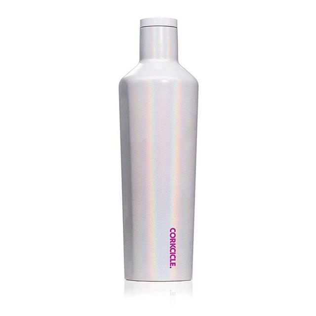 Corkcicle 25oz Canteen Classic Collection - Water Bottle & Thermos - Triple Insulated Shatterproof Stainless Steel, Sparkle Unicorn Magic
