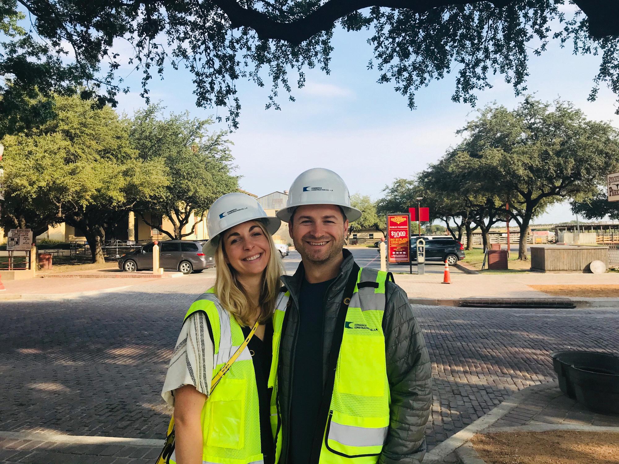 Hard hat tours of Hotel Drover