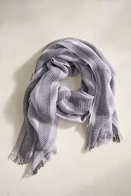 Fringed Stripe Scarf