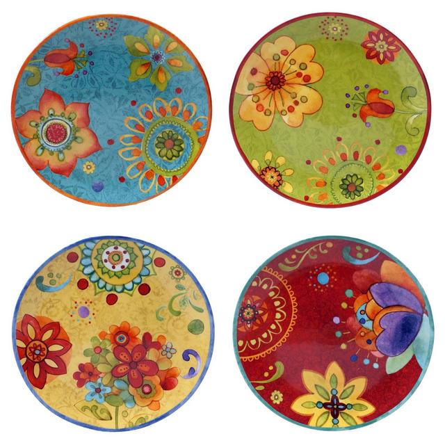 Salad Plate 8.75" Tunisian Sunset Set of 4 - Certified International