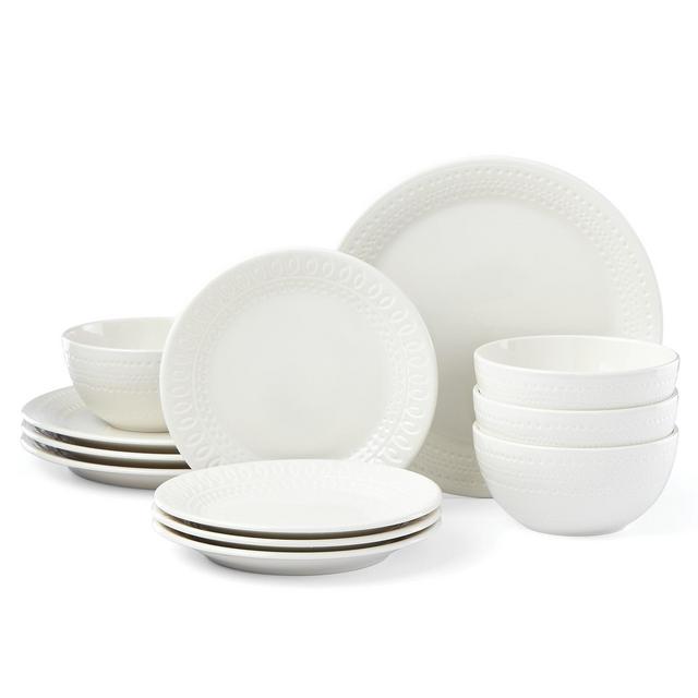kate spade new York Willow Drive 12-PC Dinnerware Set, Service for 4