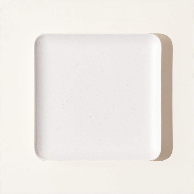 Pebble White Melamine Appetizer Plate