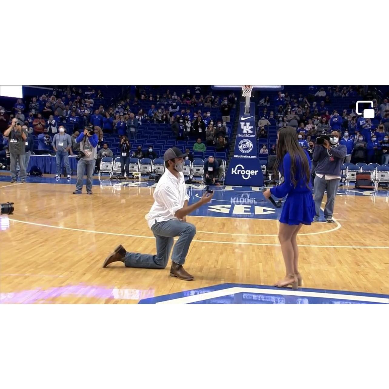 A proposal we will never forget.