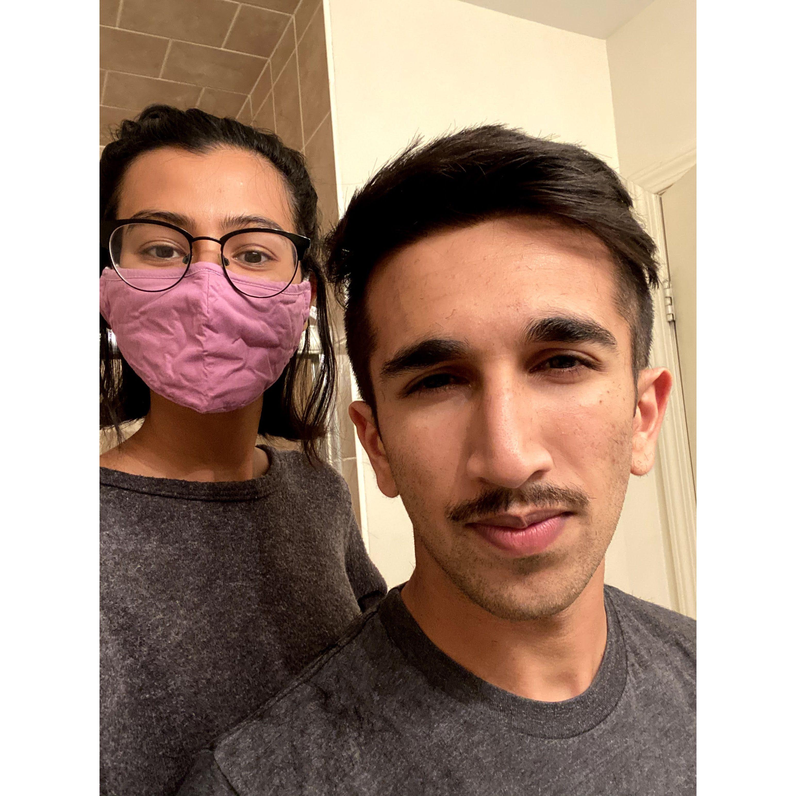 Jeet finally agreed to let Ritu try shaving. Ritu accidentally shaved off his beard. They are still friends....