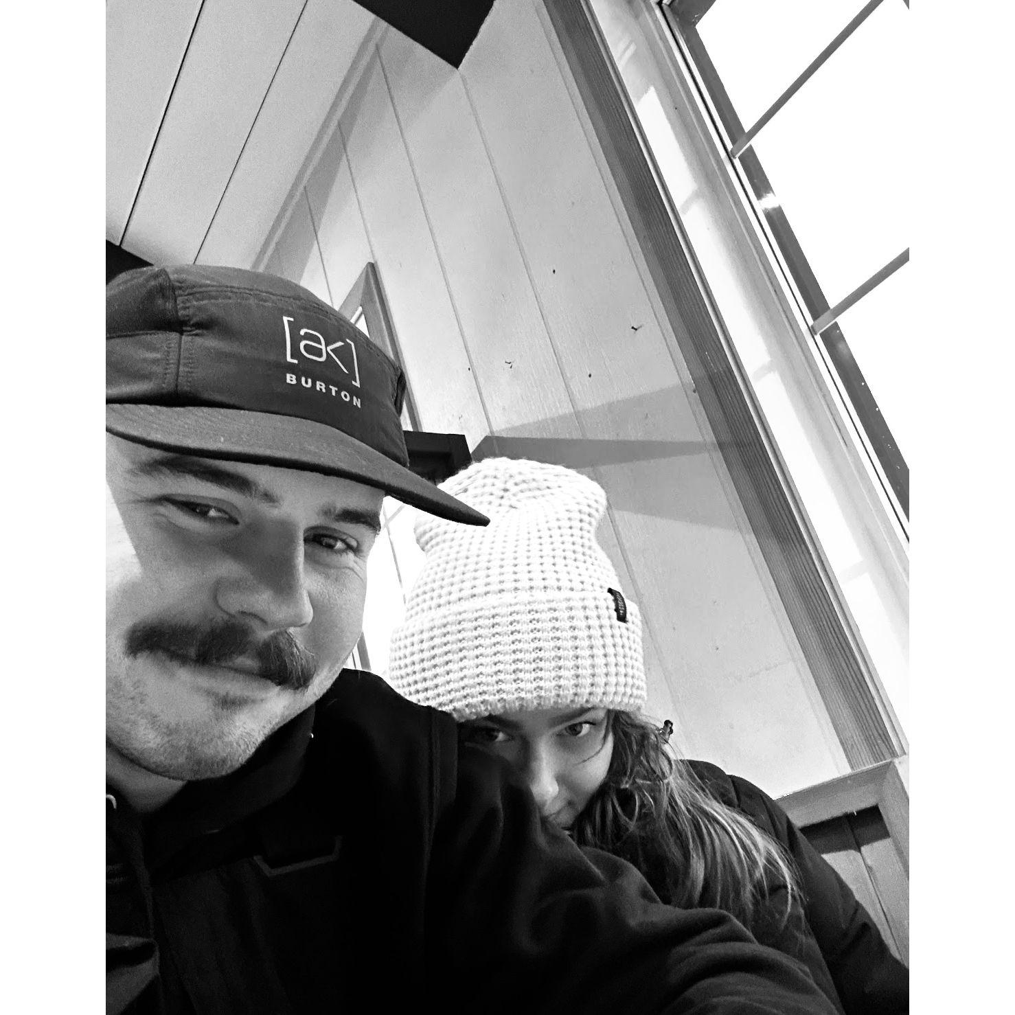 cozy in the ski lodge