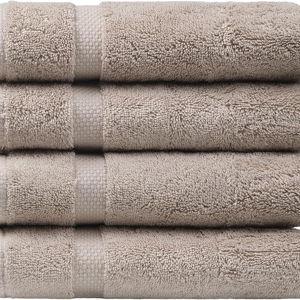 Luxury Turkish Cotton Hand Towels Set of 4 Sand