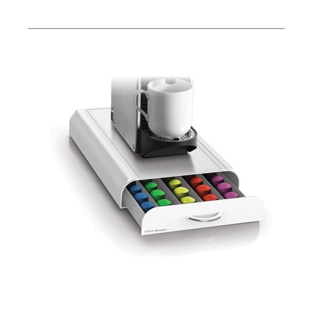 Mind Reader 50 Capacity Nespresso Capsule, 24 Capacity Vertuoline Coffee Pod Storage Drawer Organizer