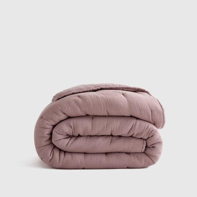 Organic Airy Gauze Quilt, King/Cali King, Fig | Quince