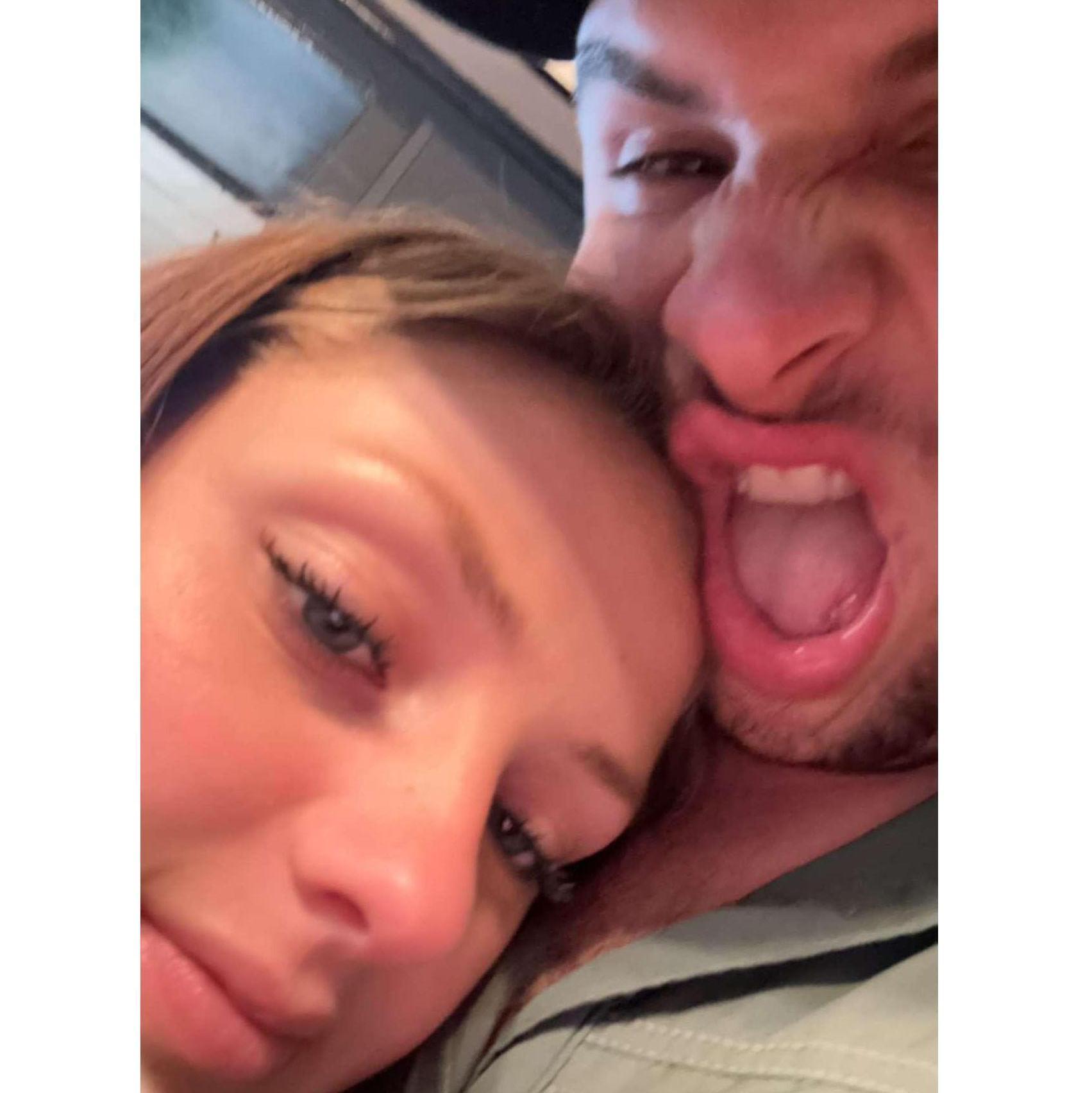 Us making funny selfies! (one of many)