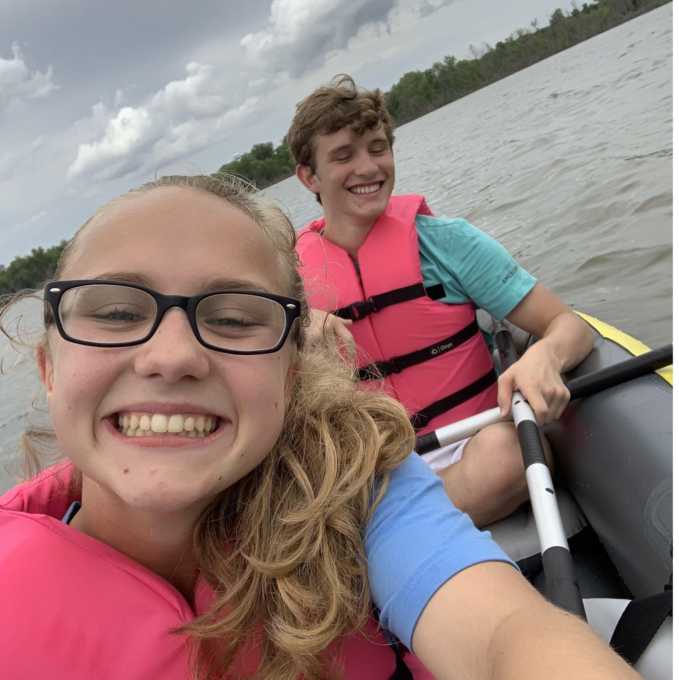 This was taken right after we officially started dating. We went kayaking a lot that summer.