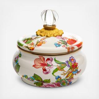 Flower Market Squashed Pot