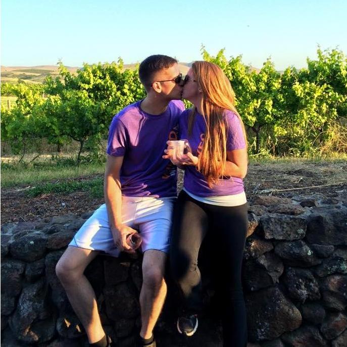 This was right before Alecia sprained her ankle at the wine run in Napa! Haha!