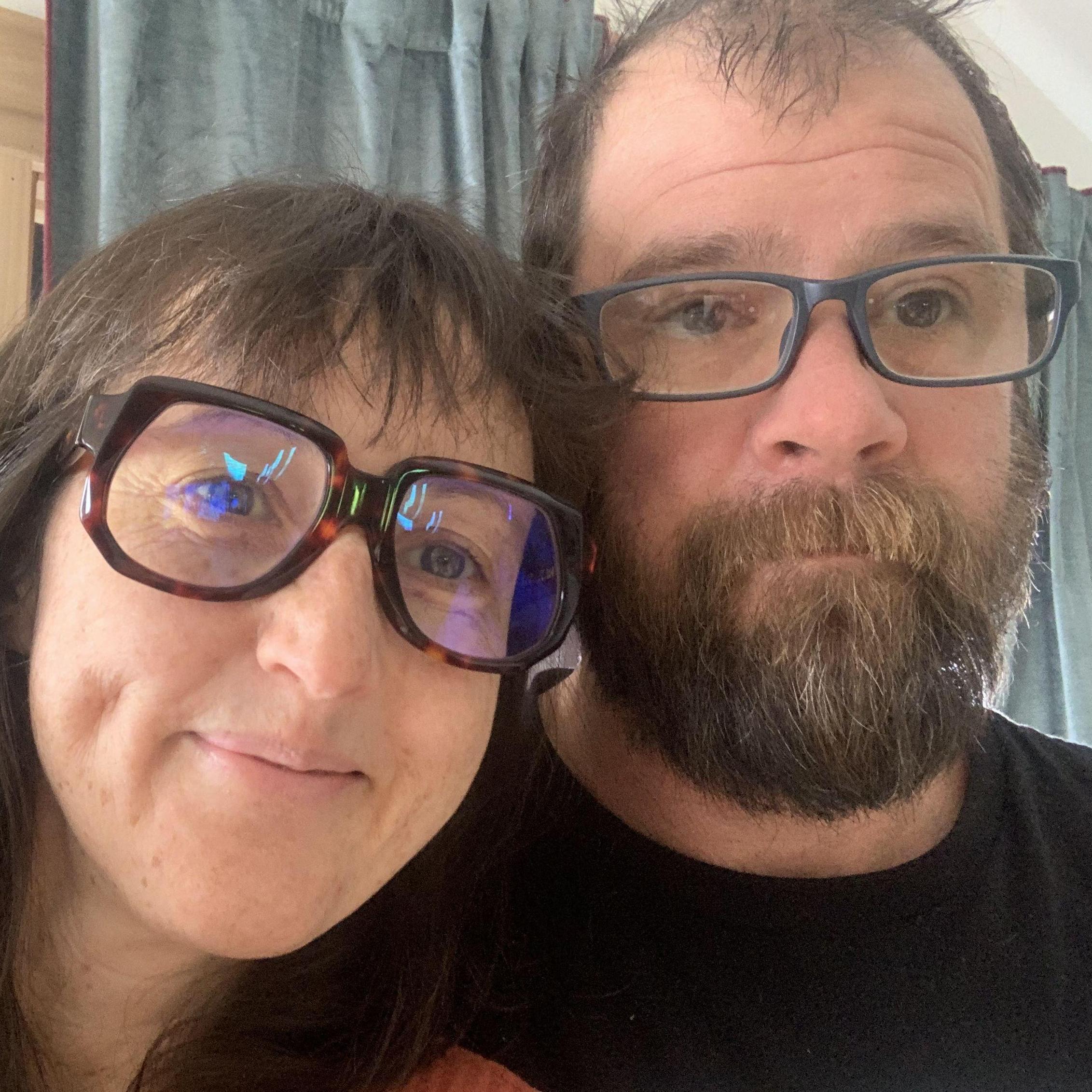We both needed glasses for the first time