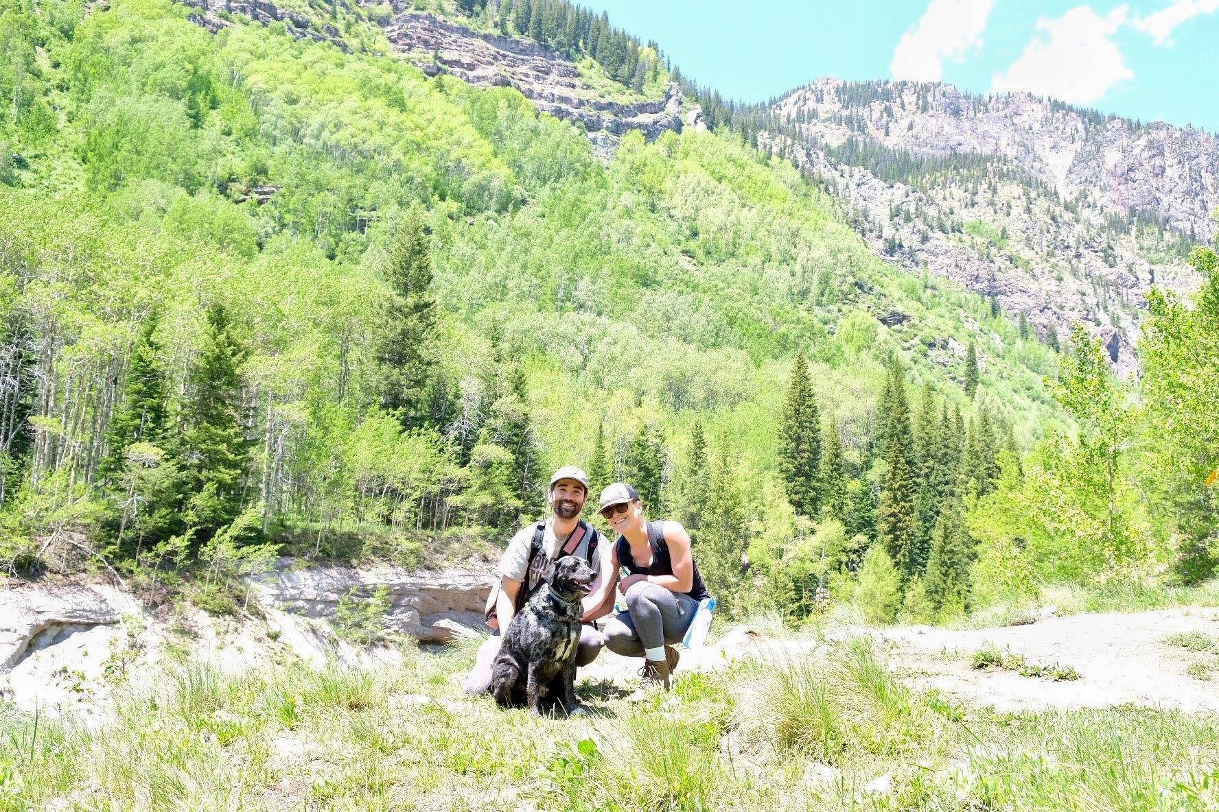 Hiking together in Colorado with Judah.