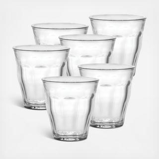 Le Picardie® Clear Tumbler, Set of 6