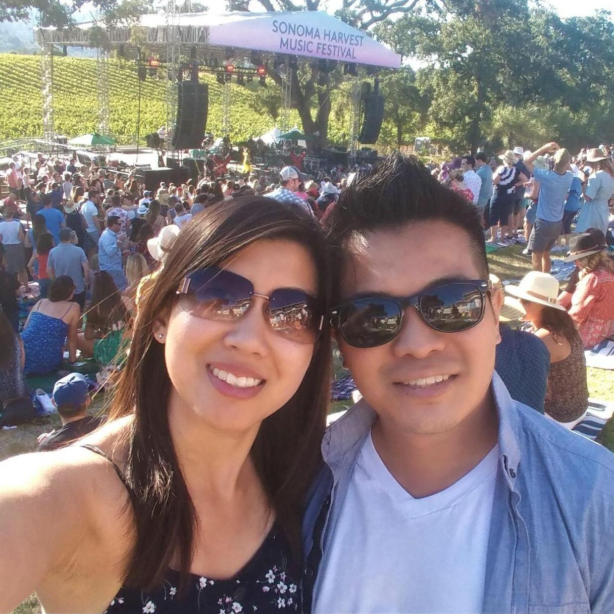 First musical festival together. We saw Walk the Mooonnnnn up fronttttt (September 2019)
