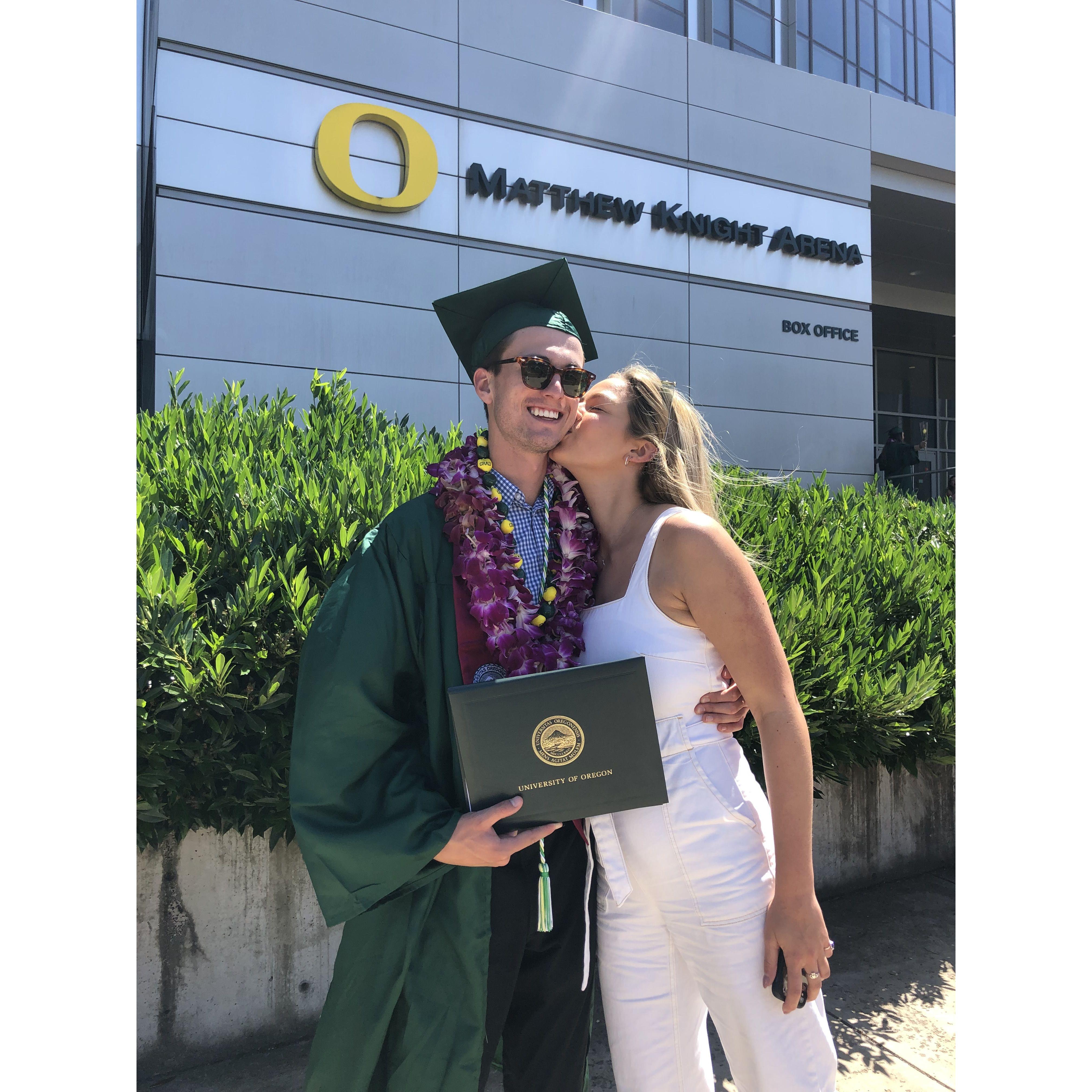 June 2019 - Spence's graduation from UO