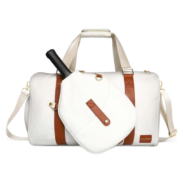 Luzz Pickleball Bag with Paddle Pocket Large Pickleball Duffle Bag with Shoe Compartment Sport Bag Gym Handbag for Men & Women