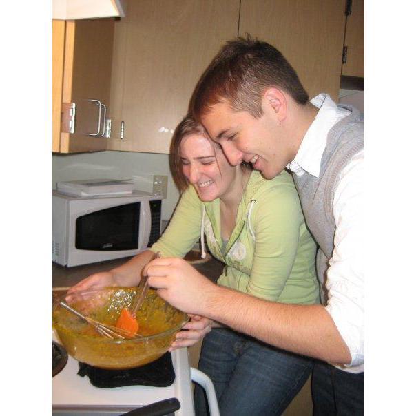 Making pumpkin pie for Friendsgiving
