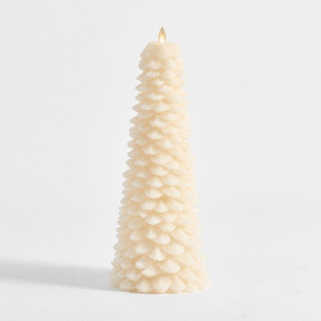 Premium Flameless Trees: True White: Xl 13"H