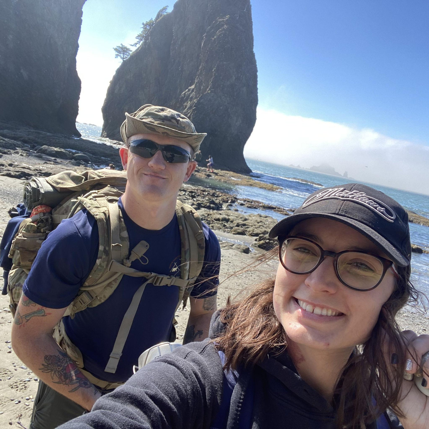 Amanda's first time backpacking in Forks, WA, before Jerrod left for Yakima. (SEP 2023)