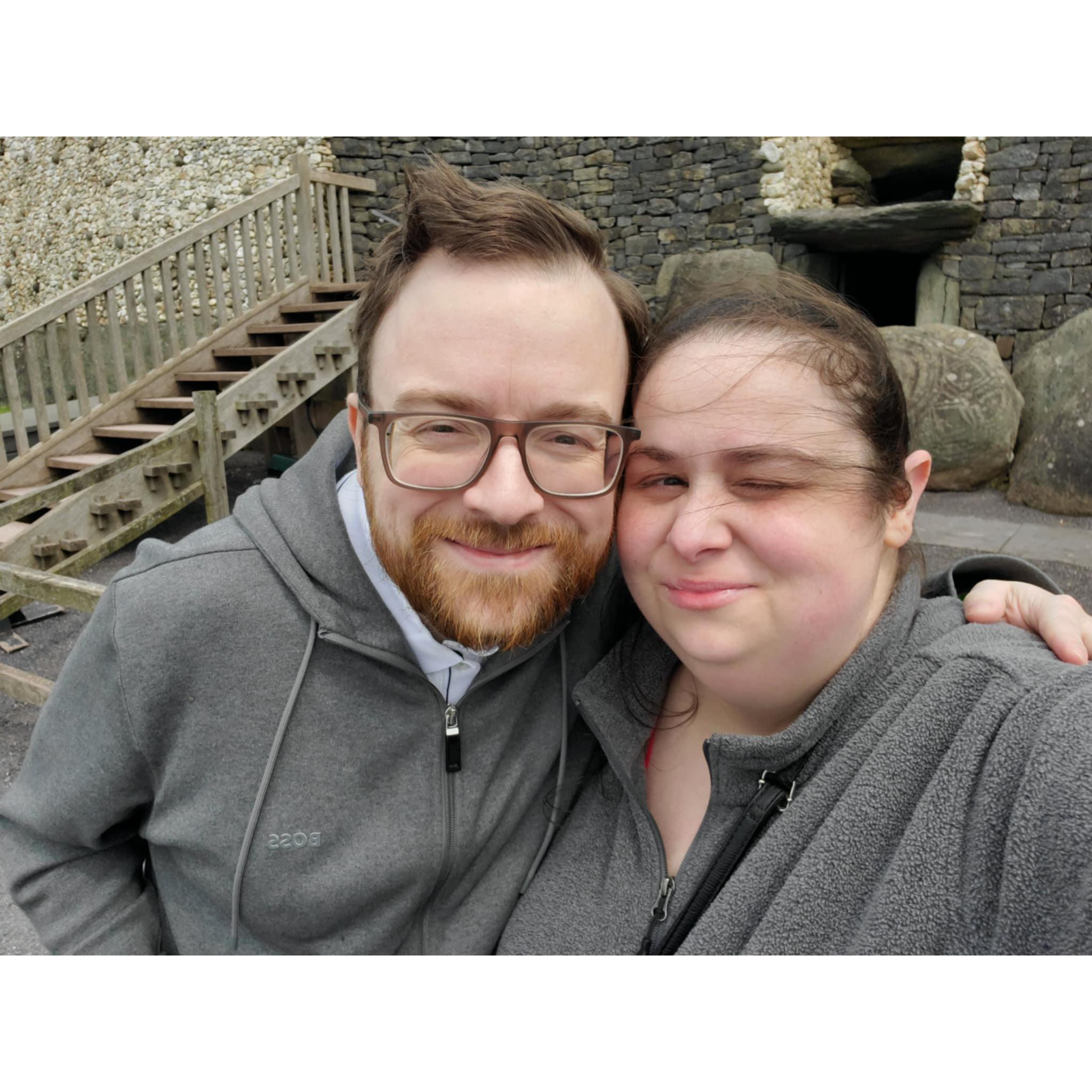 At the site in newgrange, it was extremely windy!