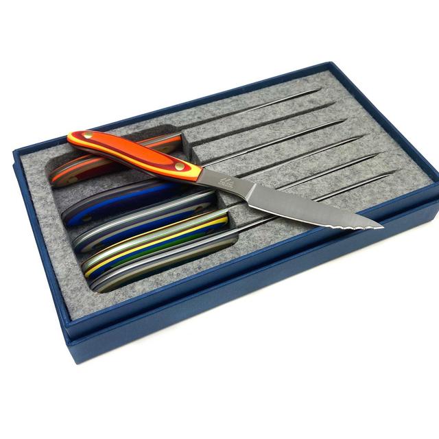 6pc Steak Knife Set - Lichen