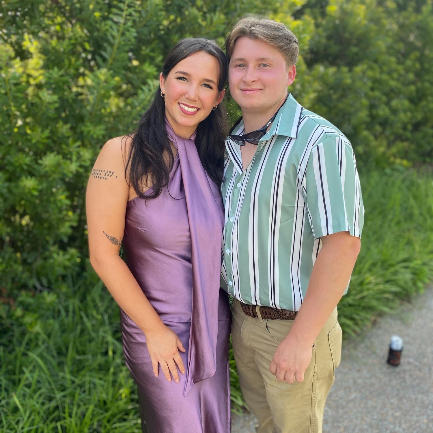Are celebrating at Charity and Nick's wedding!