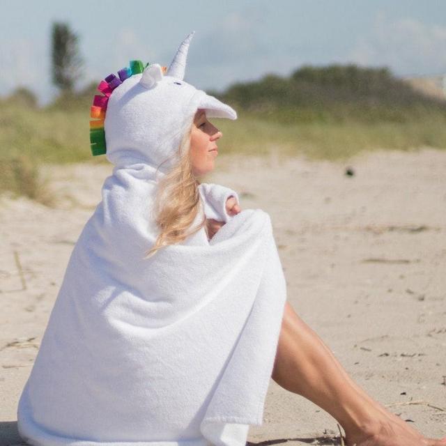 ADULT Unicorn hooded towel adult towel beach towel hoodie towel bath towel for adults towel with hood for teens
