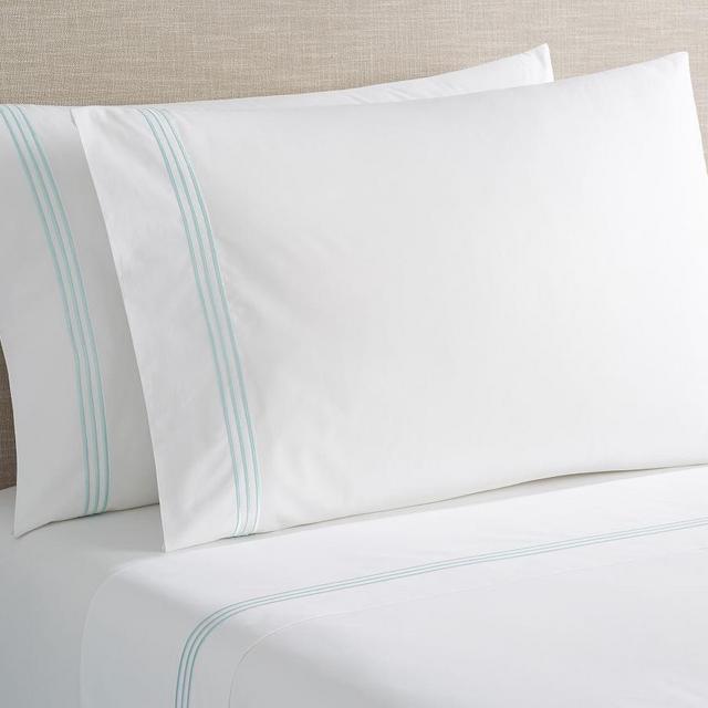 Sea Glass Grand Organic Percale Pillowcases, King