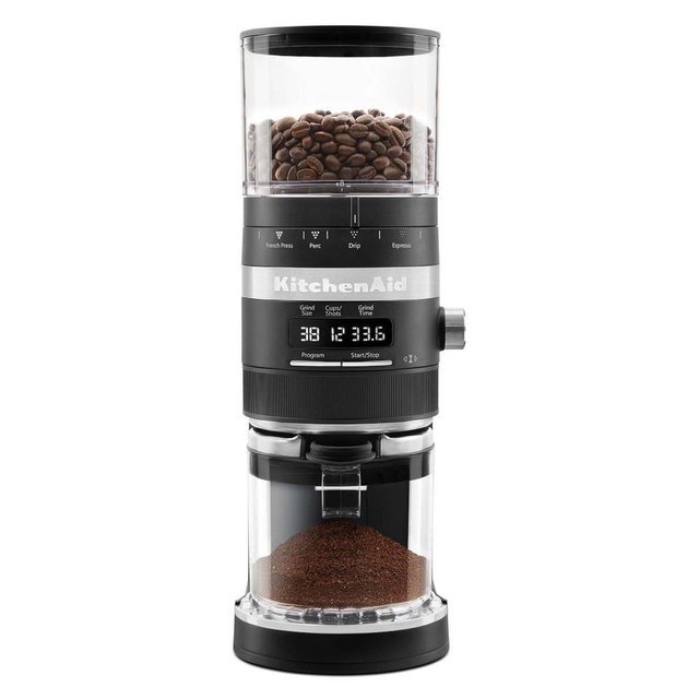 KitchenAid Burr Coffee Grinder, Matte Black