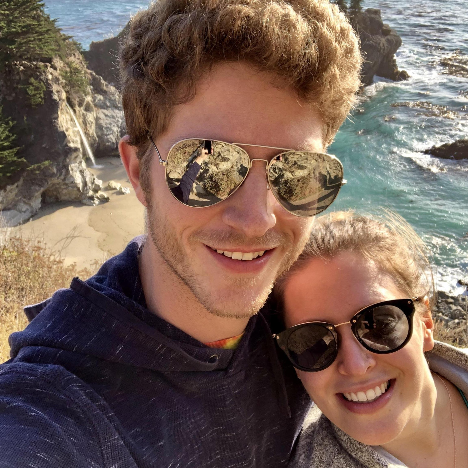 Selfie at McWay Falls in Big Sur, CA.