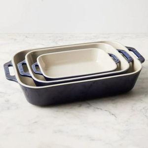 Staub Ceramic Baking Dishes, 3-Piece Set - Dark Blue | Food52