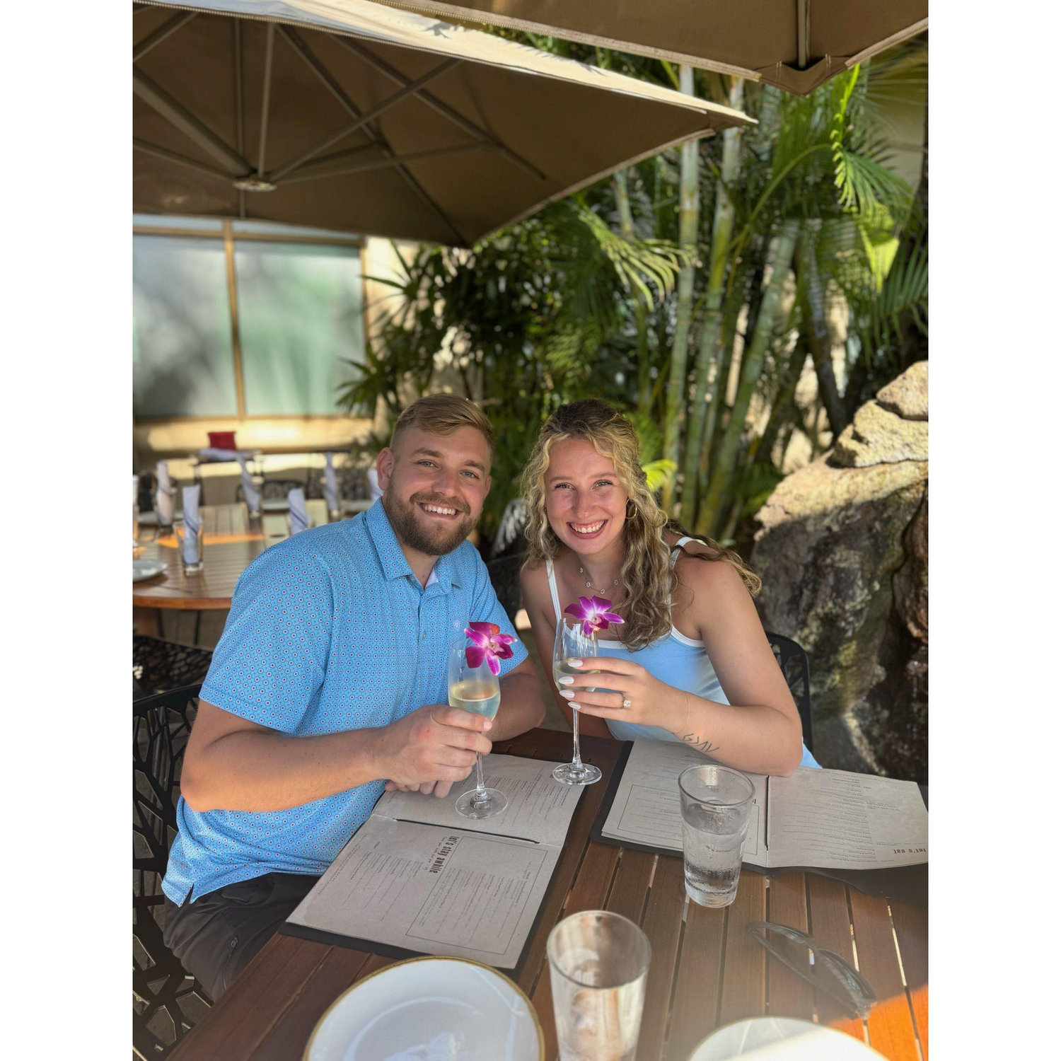 Took her to Monkeypod for a engagement lunch