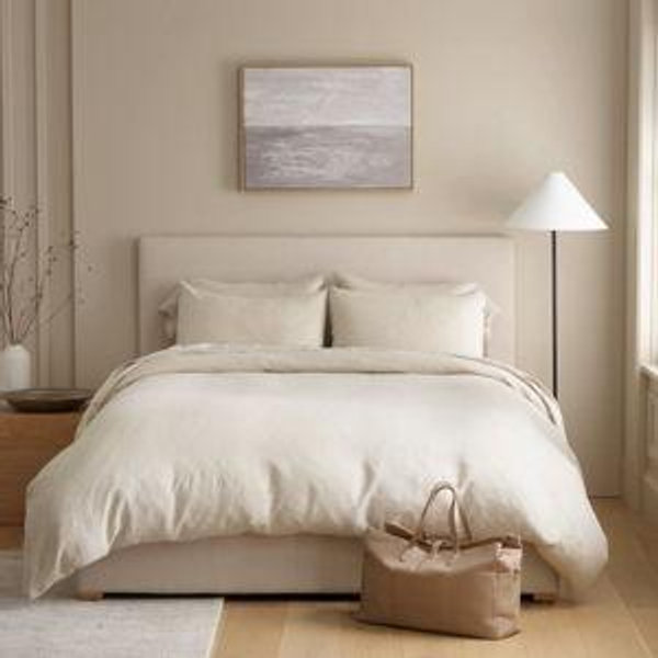 European Linen Duvet Cover Set - Full/Queen